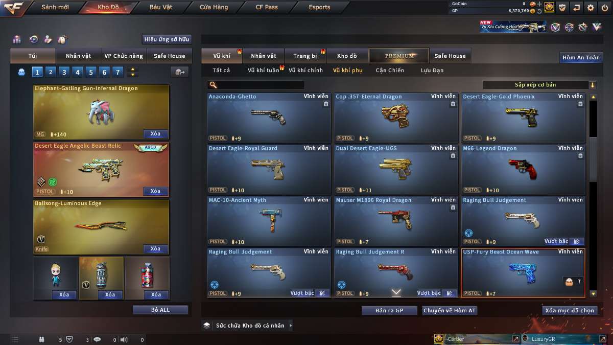 shop acc cf uy tin gia re